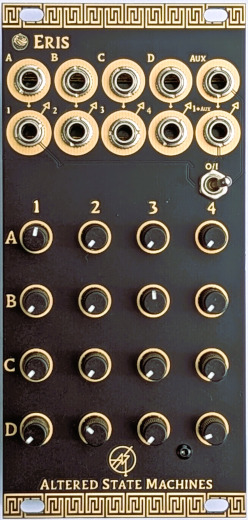 A picture of the Eris mixer front panel