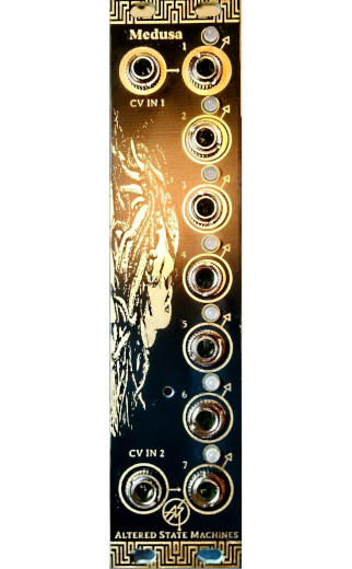 A picture of the Medusa mixer front panel